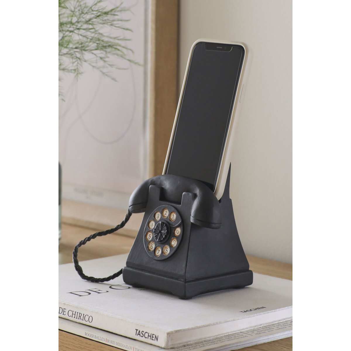 Étui pour téléphone mobile style rétro noir, NEXT