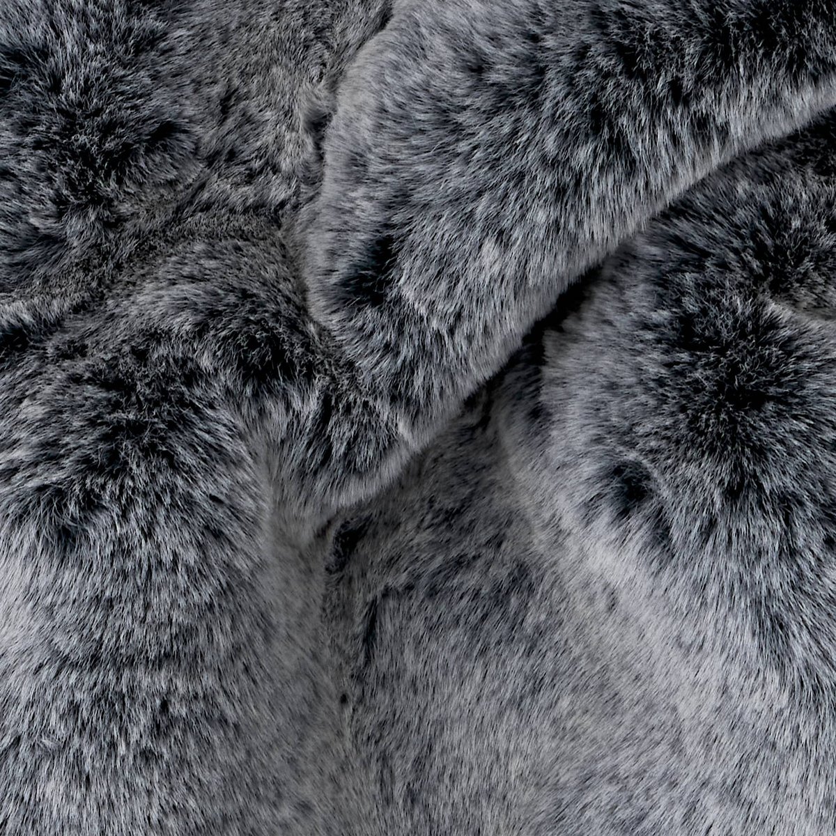 Plaid lapin premium, 130x170cm, polyester recyclé anthracite, MONOPRIX