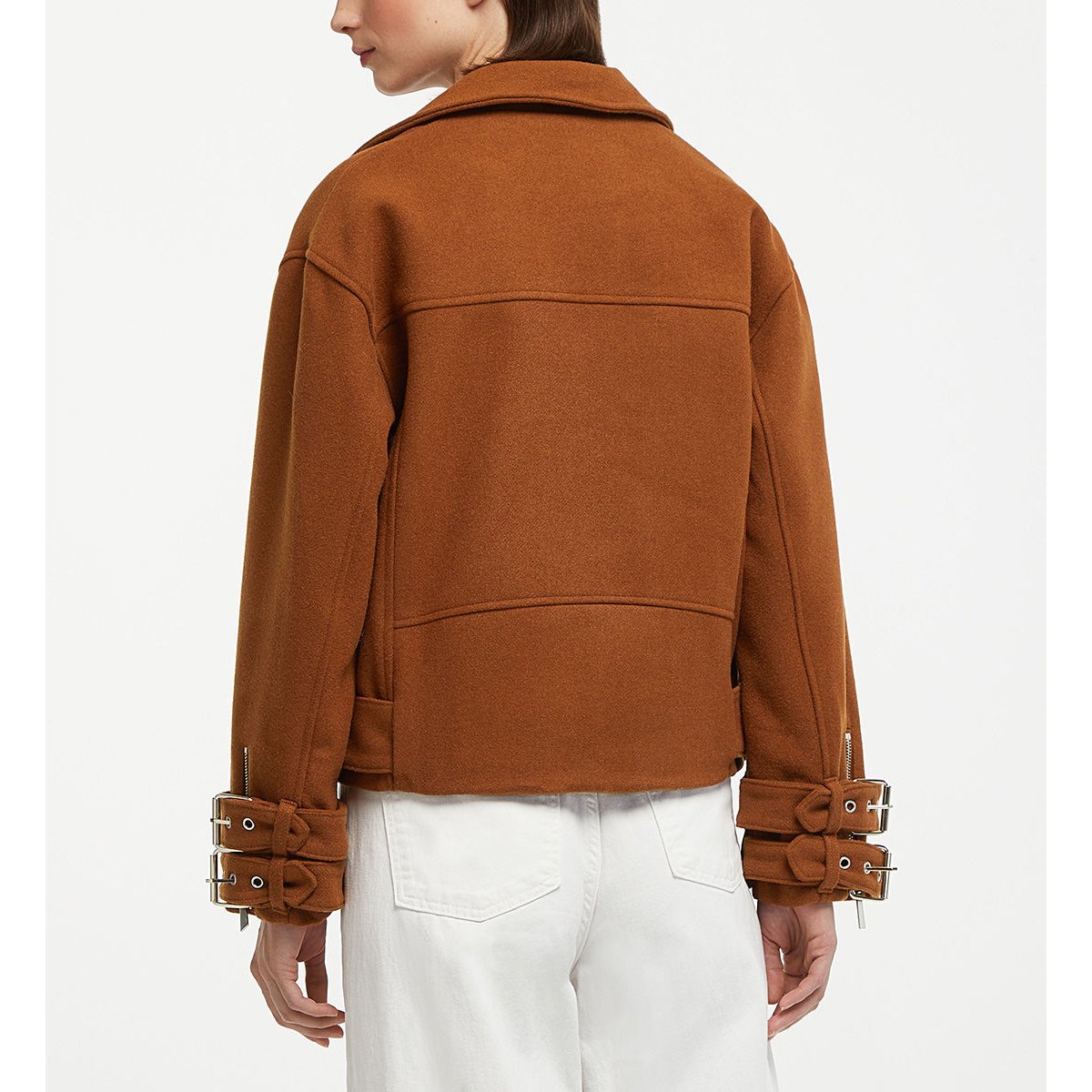 Blouson droit jenny hytönen x galeries lafayette marron, GALERIES LAFAYETTE