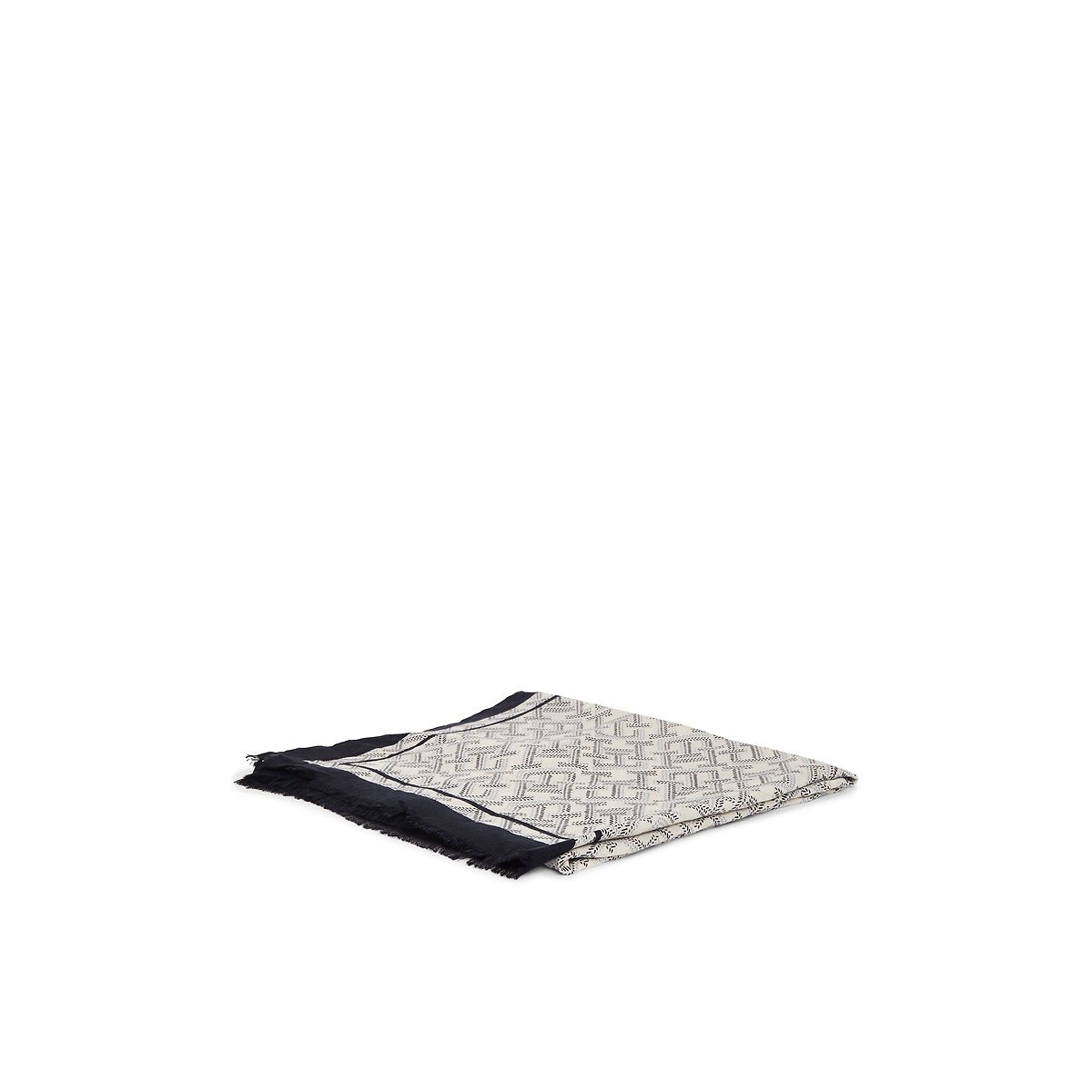 Monogram Printed Scarf navy blue, TOMMY HILFIGER