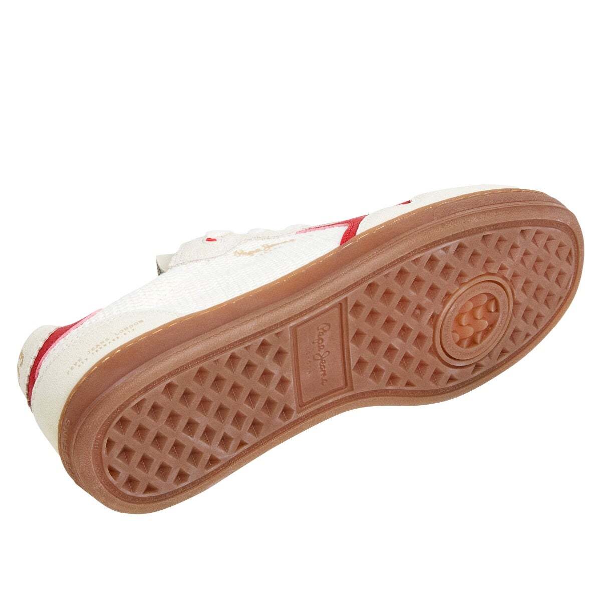 Ball - Baskets En Cuir À Semelle Cupsole blanc cassé, PEPE JEANS