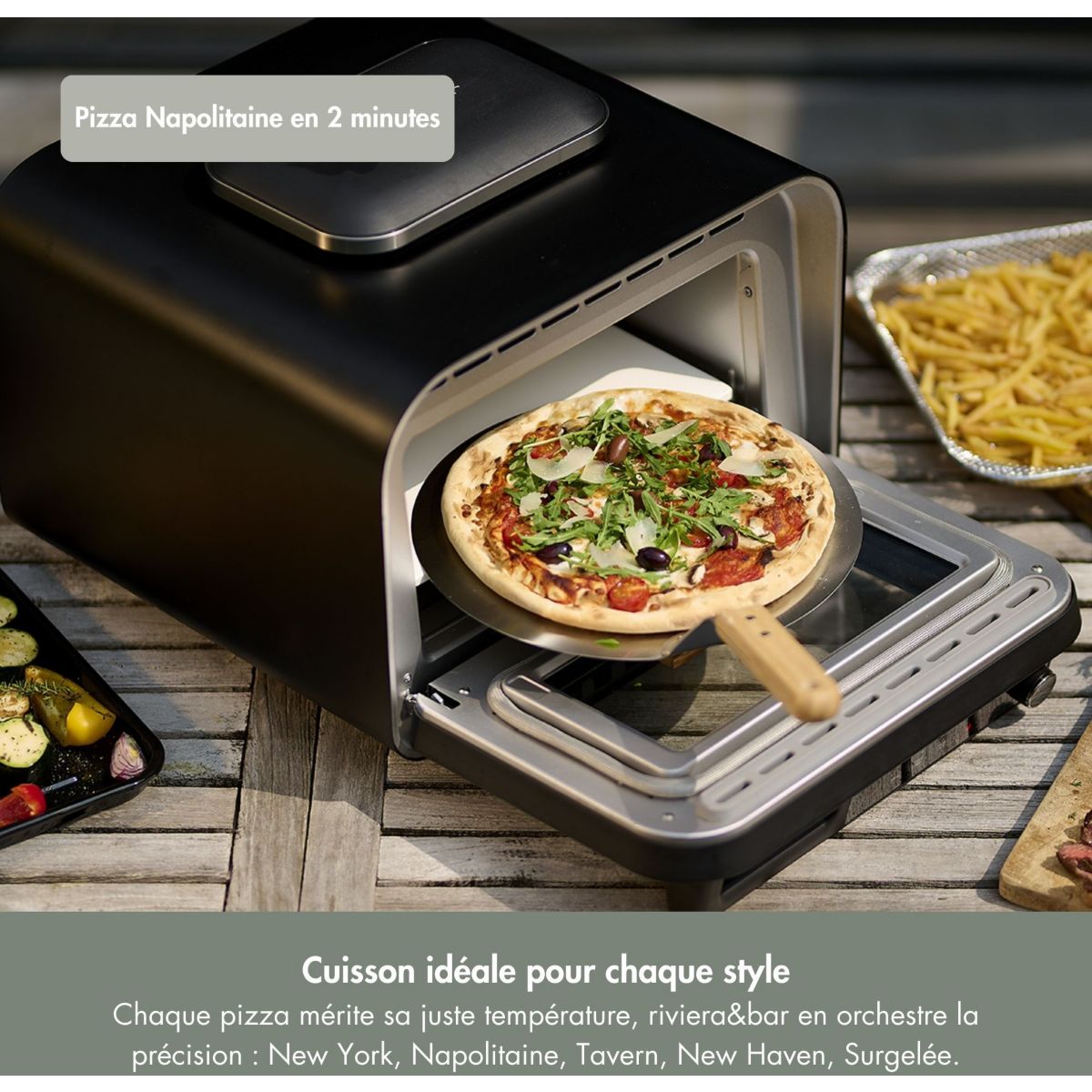 Four à pizza électrique QFP550 couleur unique, RIVIERA & BAR