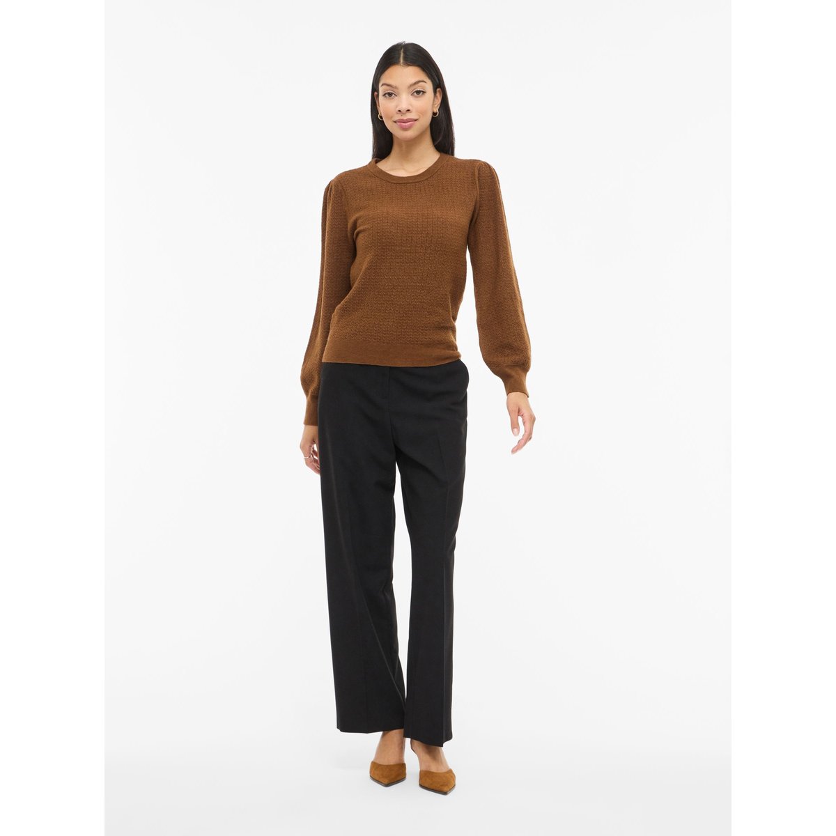 Pull En Maille chocolate brown, VILA