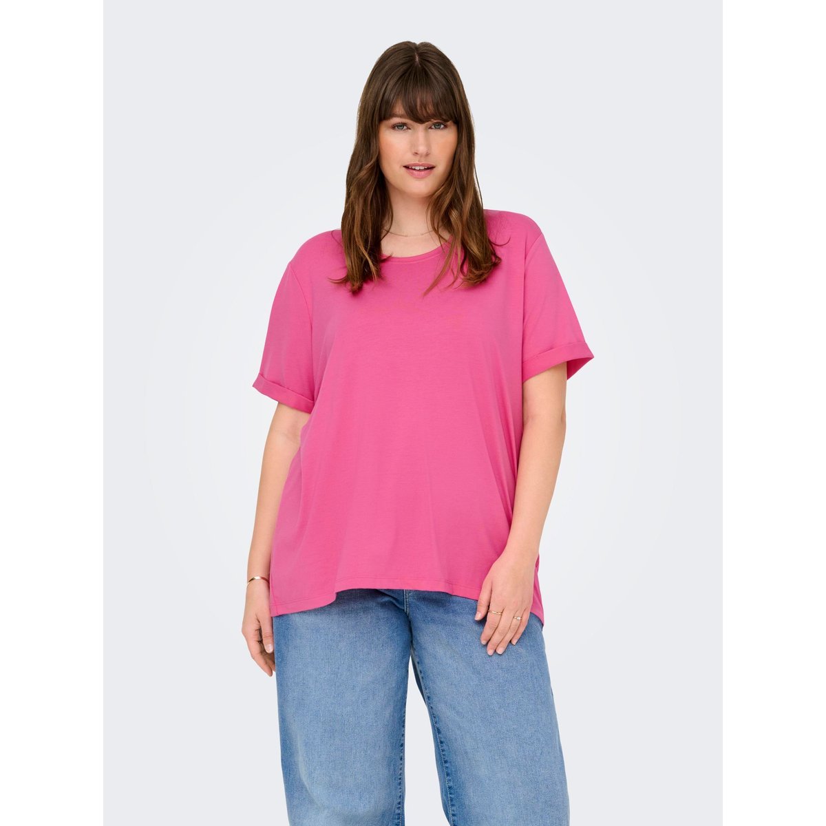 T-Shirt rose - gin fizz, ONLY CARMAKOMA