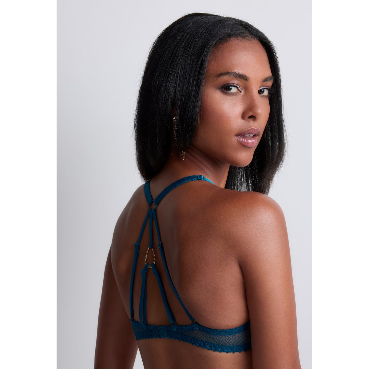 Soutien-gorge Triangle bralette Flawless Love bleu, AUBADE