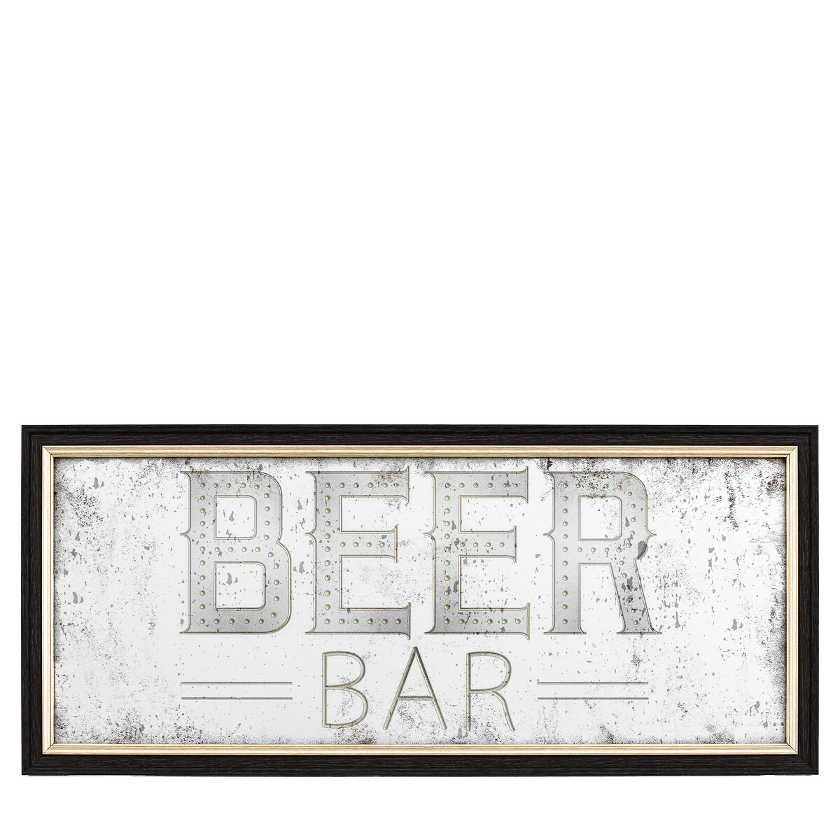 59cm Beer Bar Mirrored Wall Art brown              , ÉDITÉ