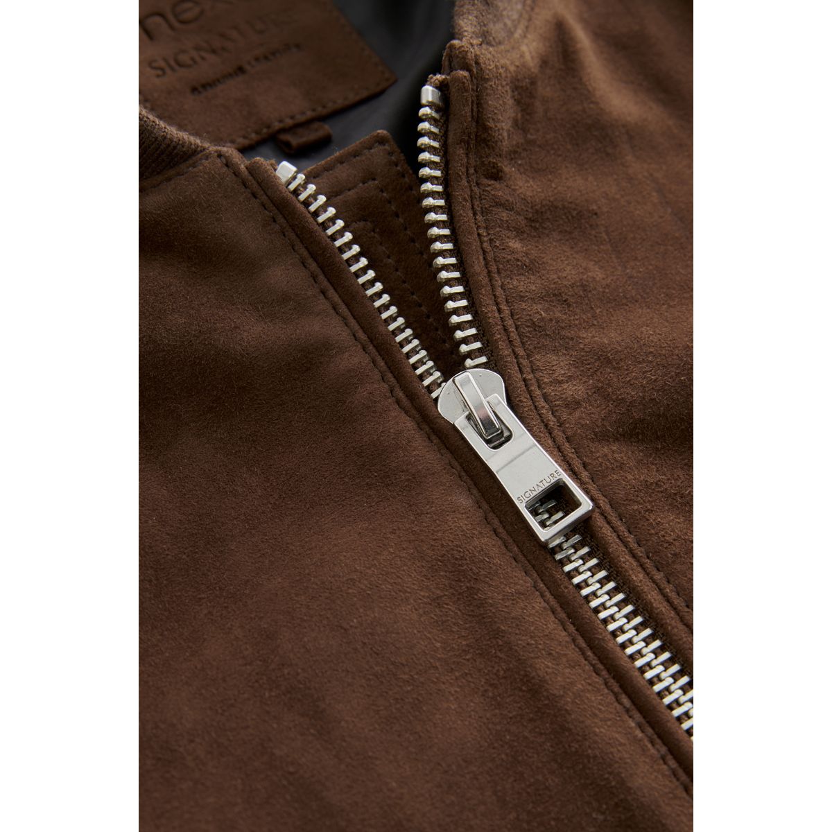 Blouson en daim marron, NEXT