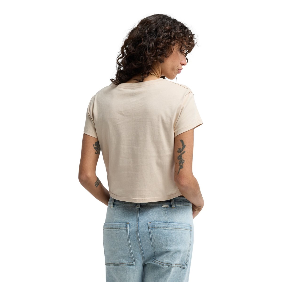 T-shirt court TRIPLE STACKED beige oatmeal, BILLABONG