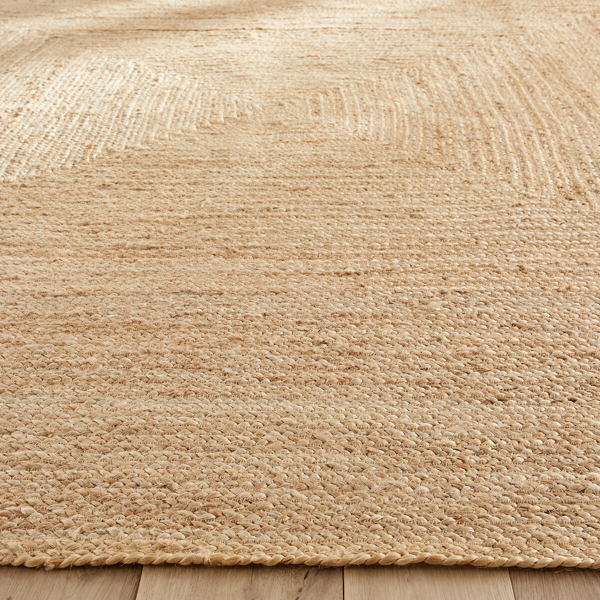Tapis carré en jute, tressé main, Hempy naturel, AM.PM