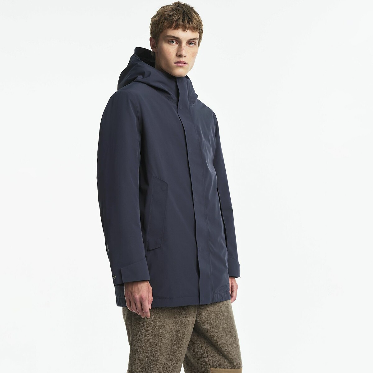MTD Mid-Length Hooded Parka navy blue, AIGLE