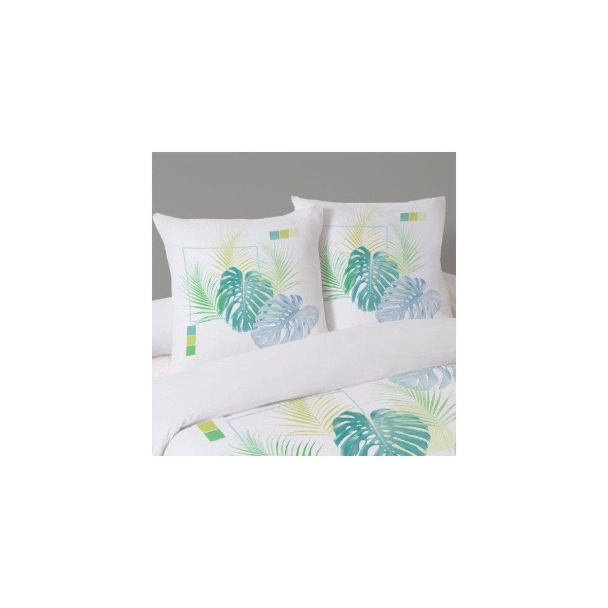 Housse de couette 240x220 DION + 2 taies 100% coton blanc, DECORATIE