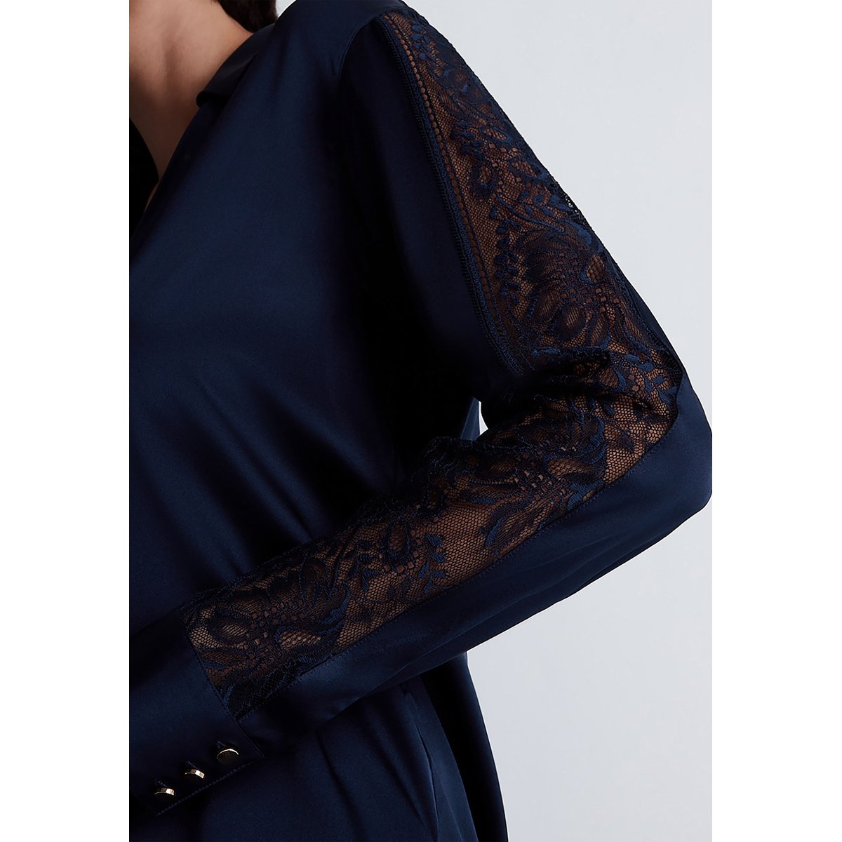 Chemisier Midnight Whisper bleu, AUBADE