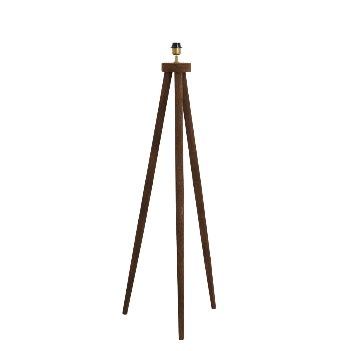 Lampadaire Bois ILIAS brun foncé, LIGHT & LIVING