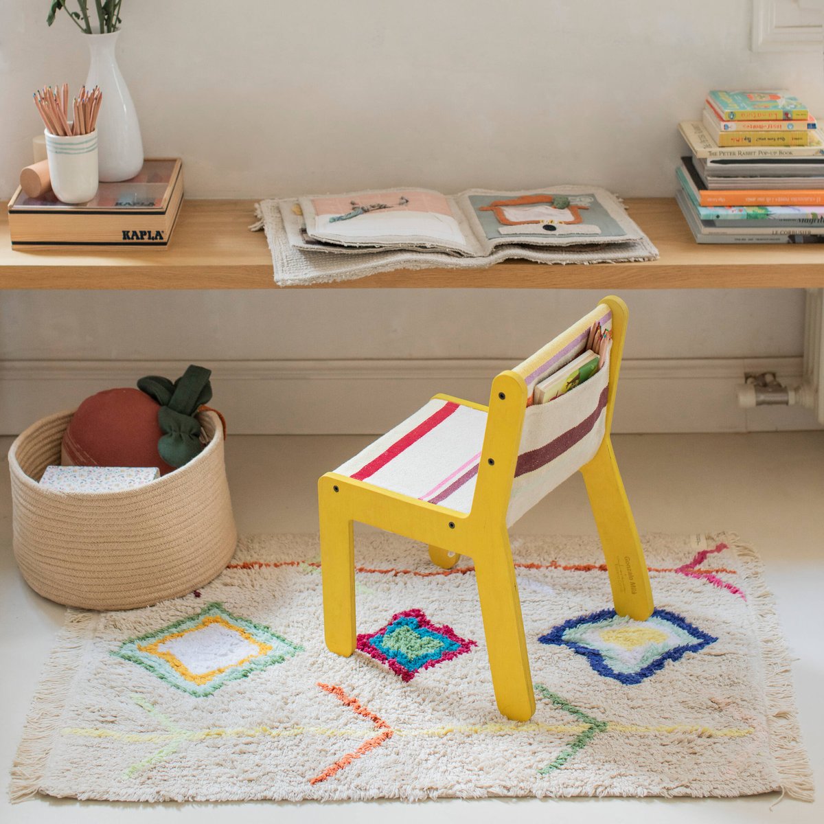 Tapis Rectangulaire en coton Mini Kaarol MINI ONES multicolore, LORENA CANALS