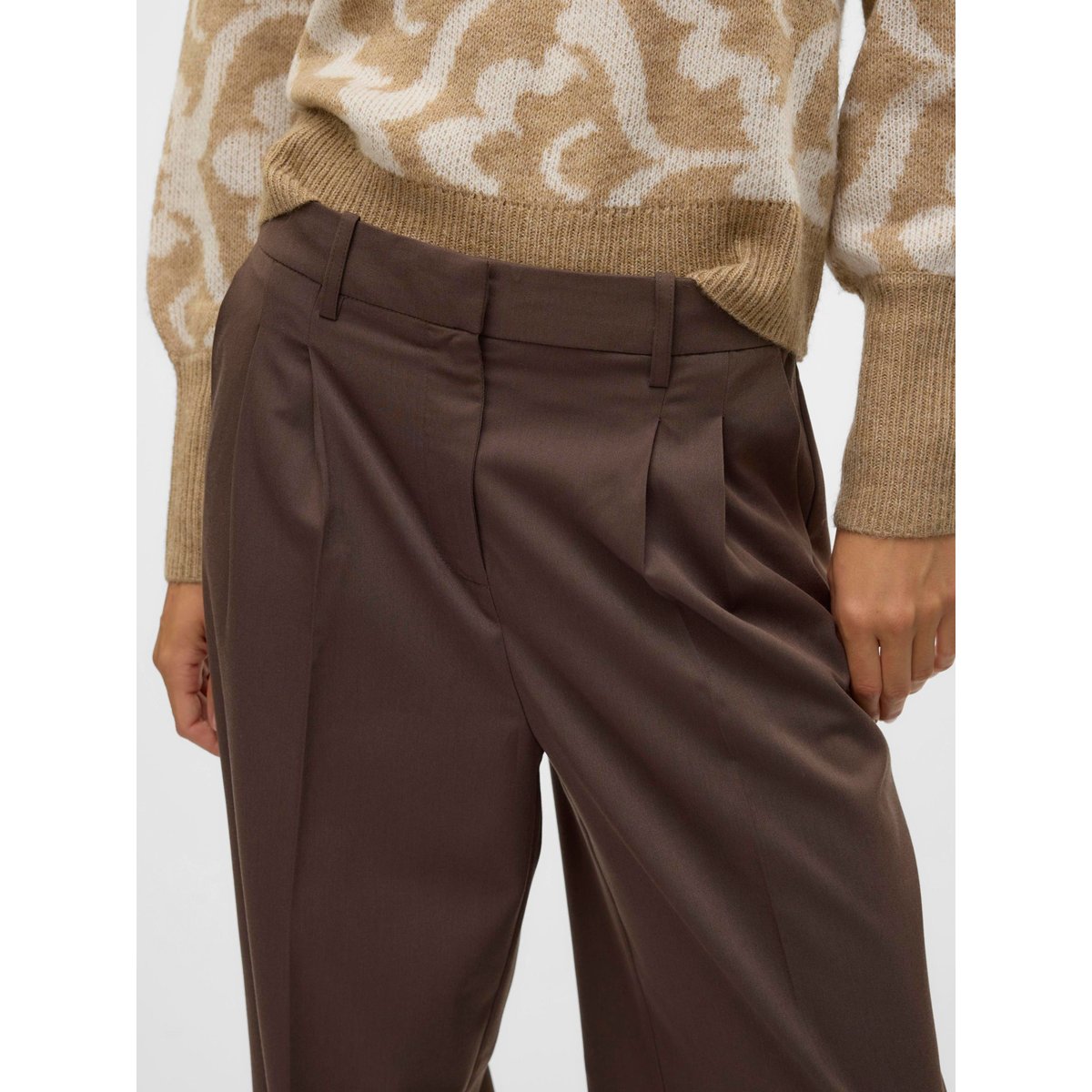 Pantalon De Tailleur chocolate brown, VERO MODA