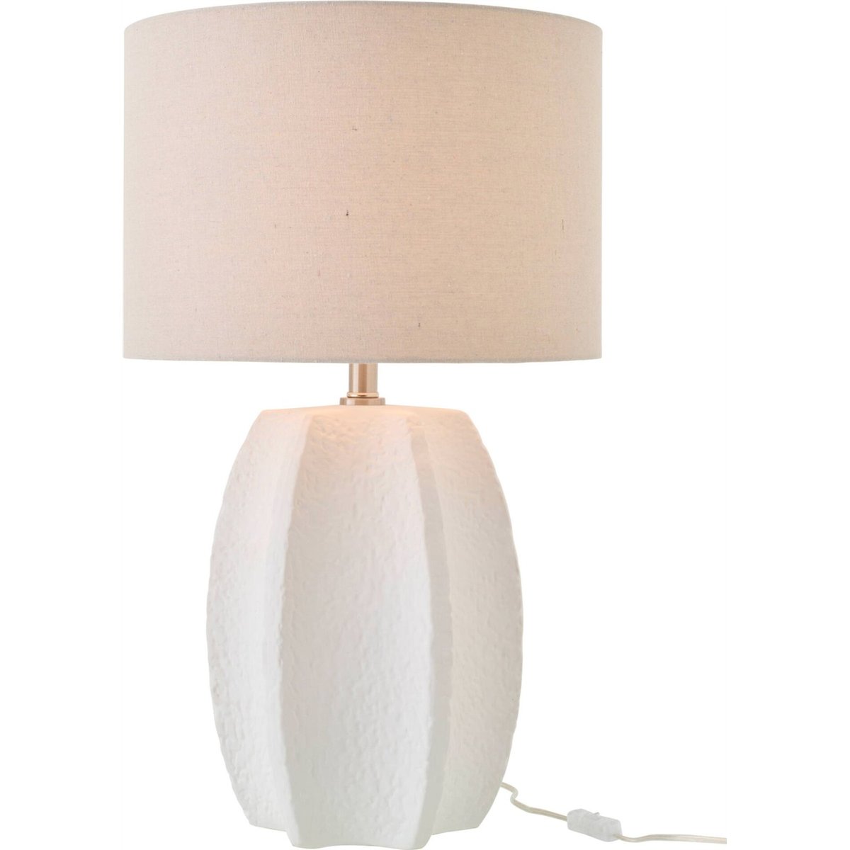 Lampe de table en céramique blanc et beige, RECOLLECTION