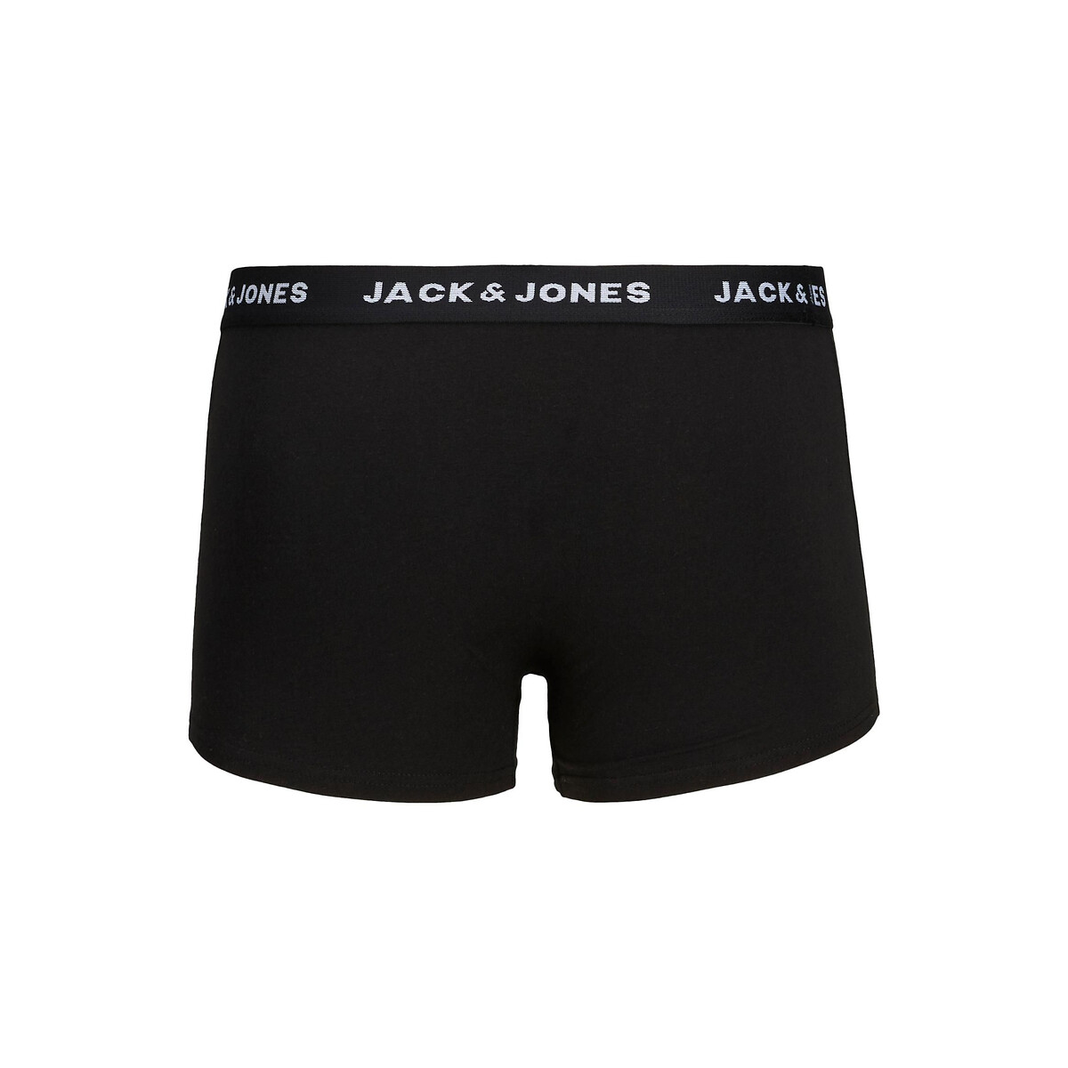 Lote de 10 boxers lisos preto liso, JACK & JONES