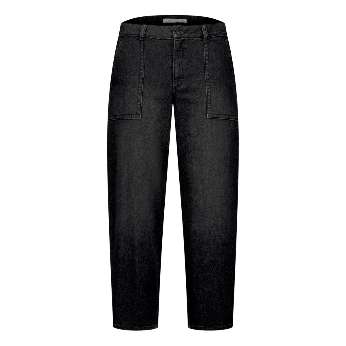 Jeans baggy à effet délavé black denim, BETTY & CO