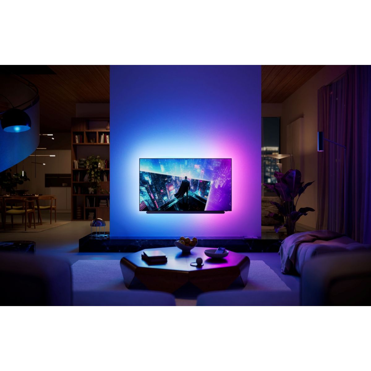TV OLED 48OLED911 (2026) 48" (121 cm) 4K Ultra HD - Expérience Cinéma, 120Hz, Ambilight, AI Smart TV couleur unique, PHILIPS