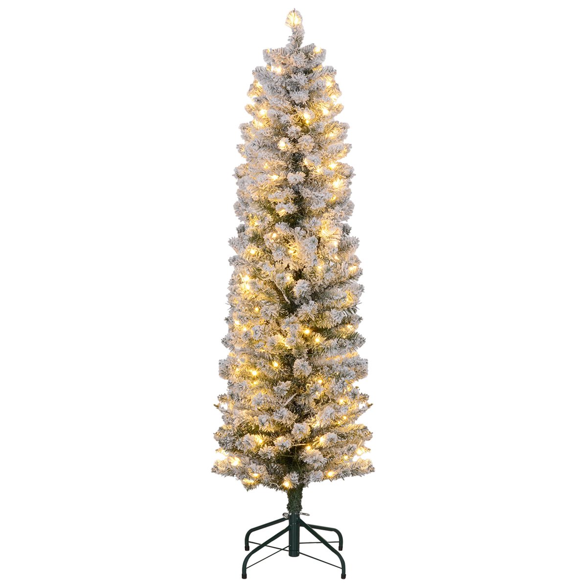 Sapin de Noël Plastique Vert vert, HOMCOM