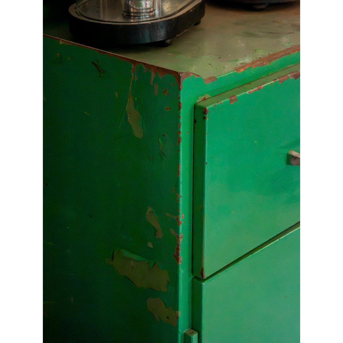 Buffet en métal vert foncé Gustave N°1646 - Bon état vert, DEBONGOUT