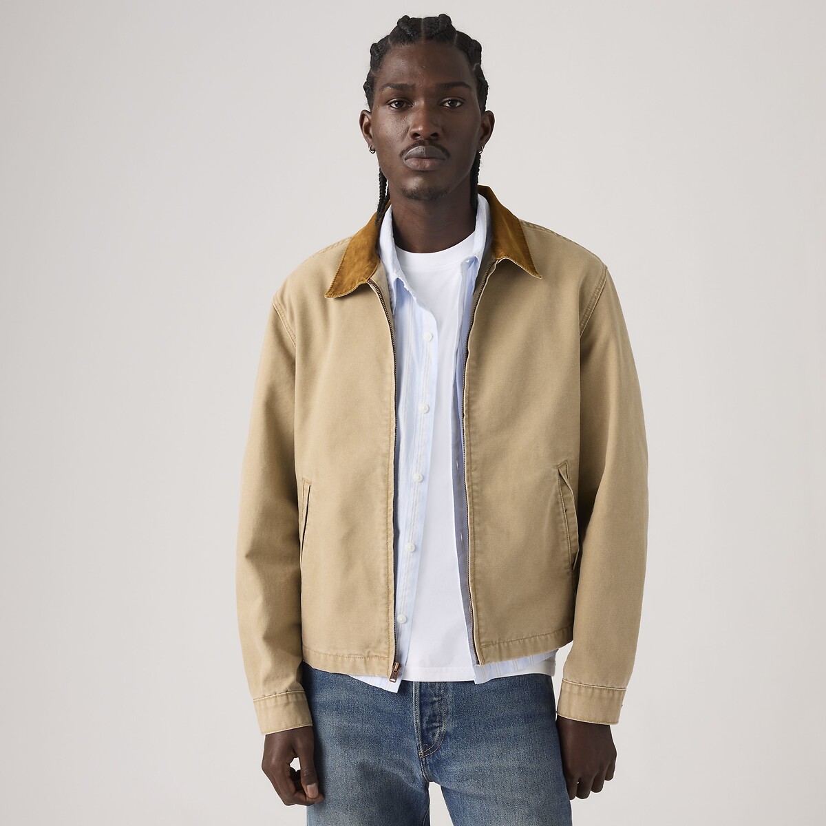 Veste zippée castro col contrasté tiger's eye, LEVI'S