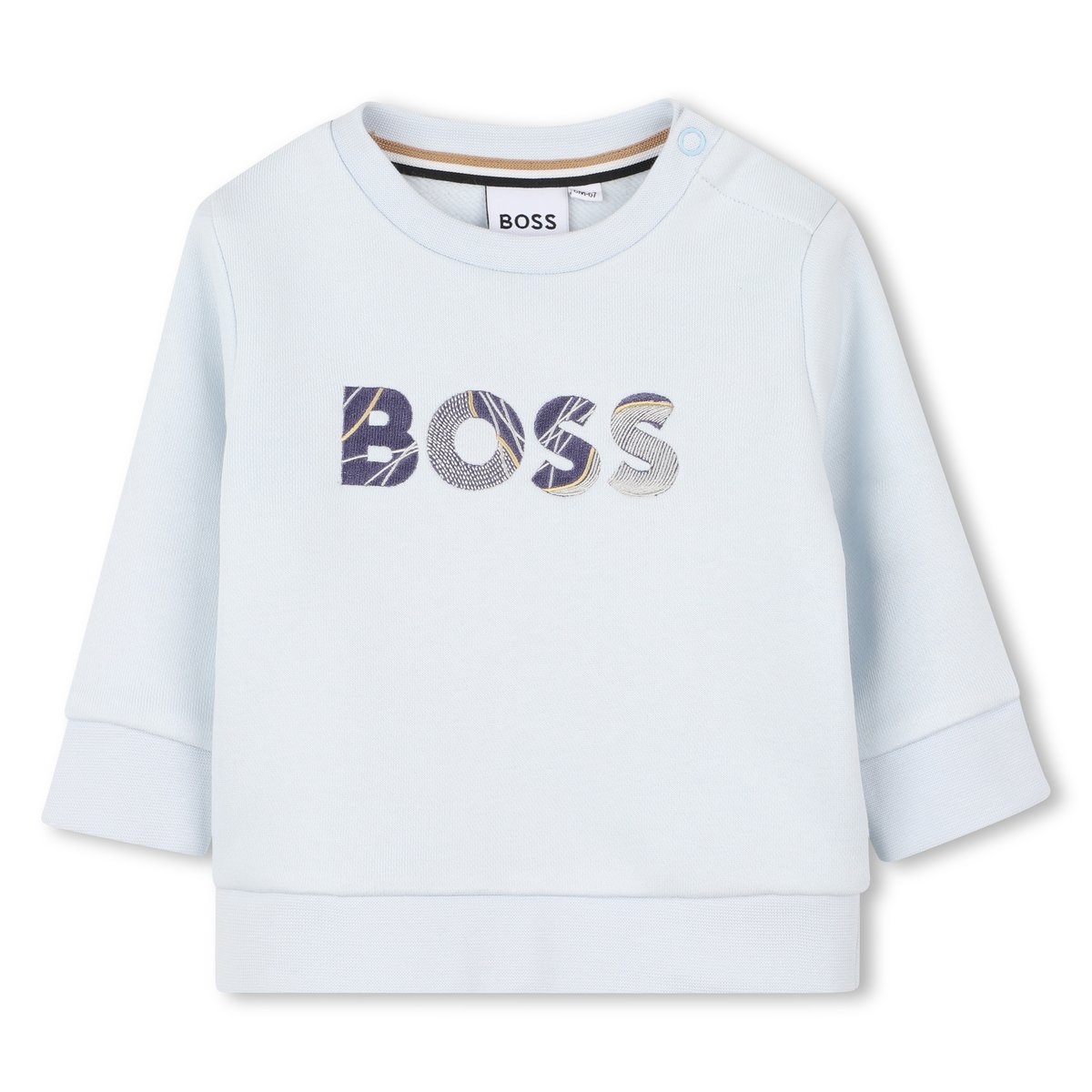 Pull à col rond bleuglacier, BOSS KIDSWEAR