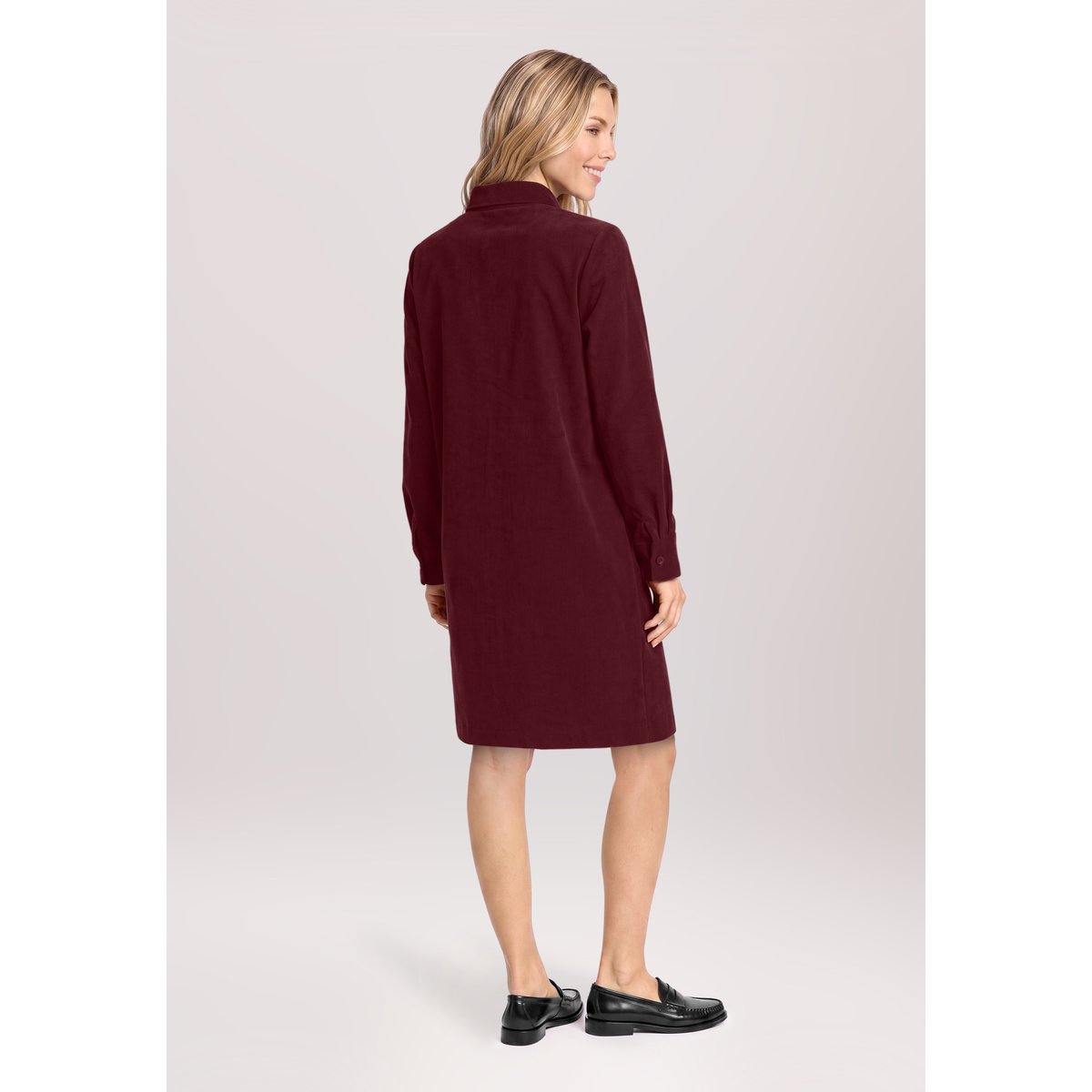 Robe casual à col fall burgundy, BETTY & CO