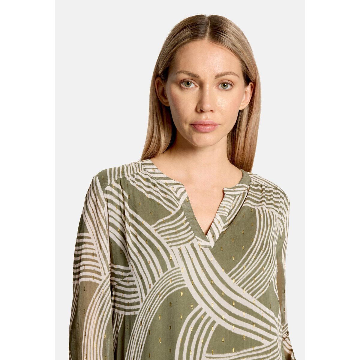 Tunique à imprimé khaki/cream, BETTY & CO