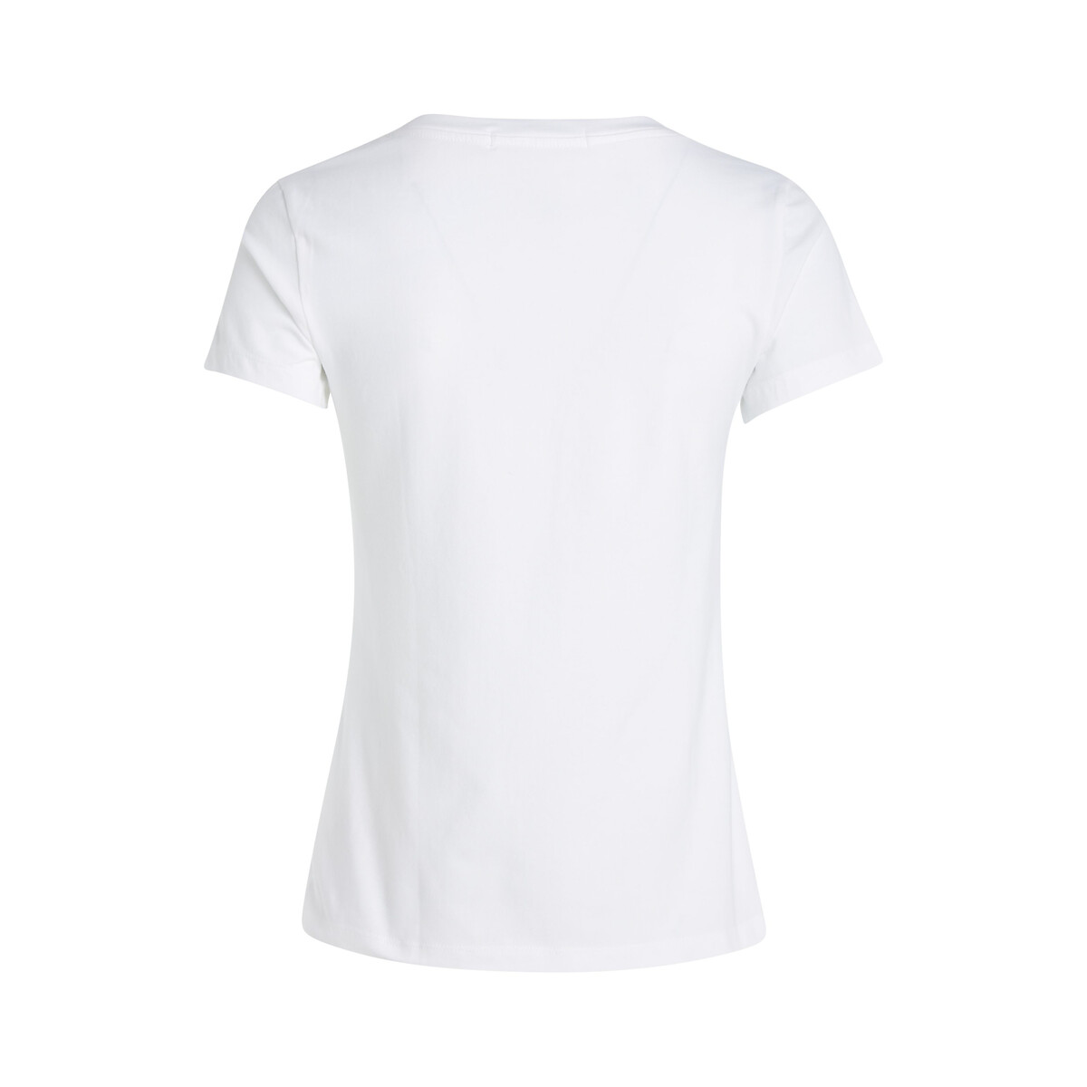 T-shirt met V-hals en korte mouwen wit, CALVIN KLEIN JEANS