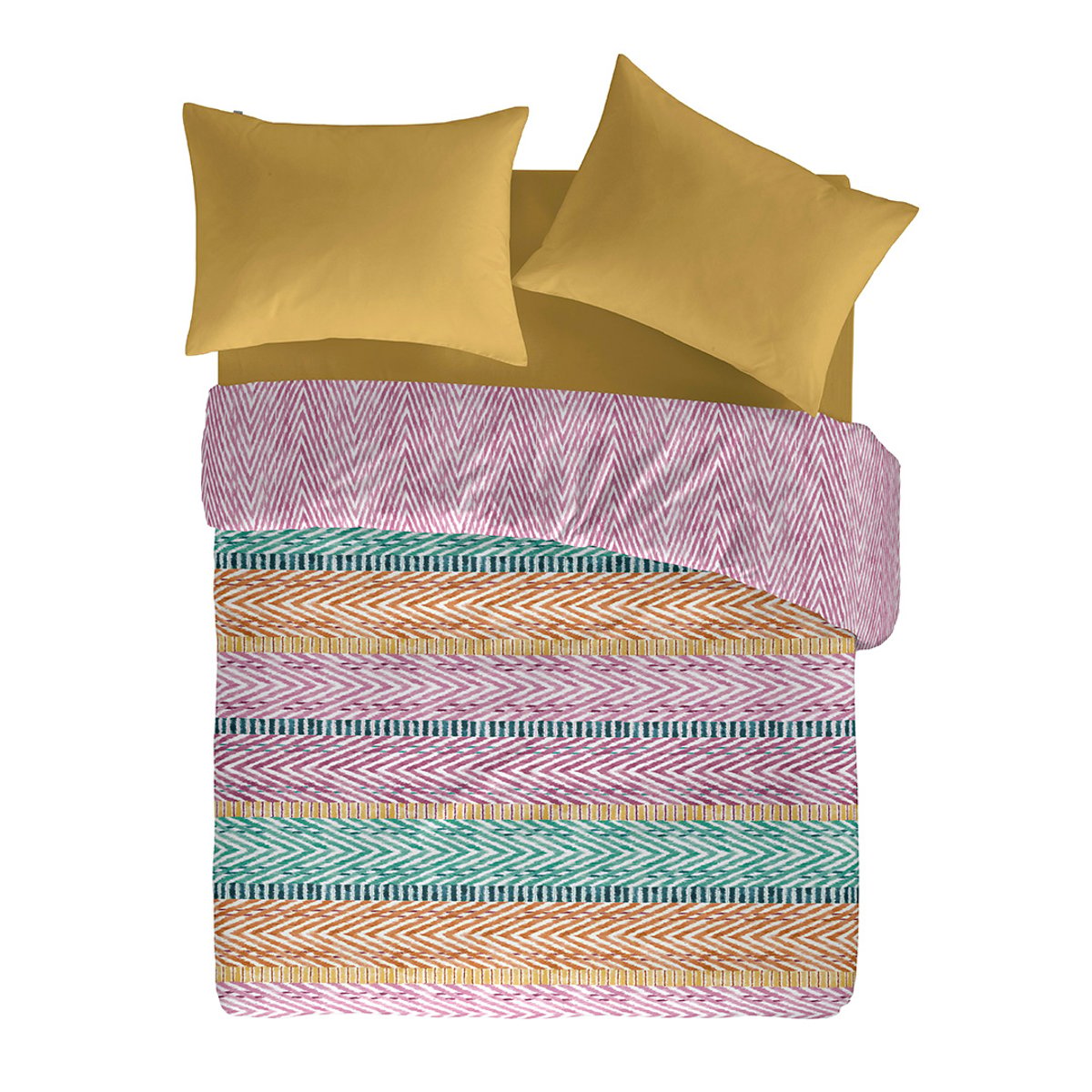 Housse de couette 100% coton ADDISON multicolore, NAF NAF HOME