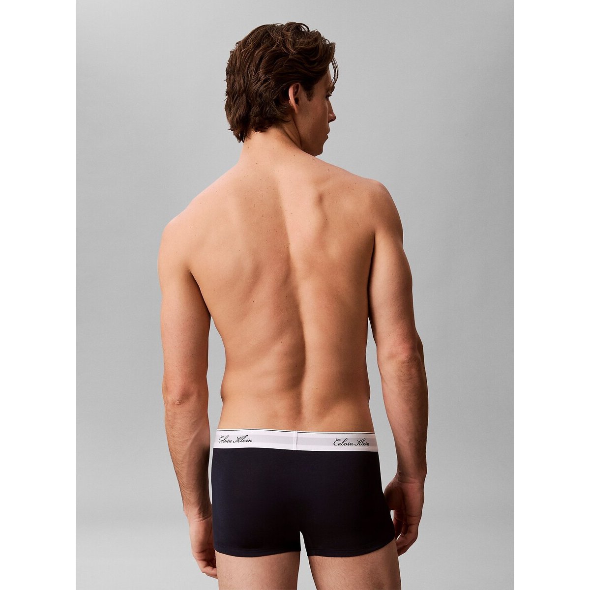 Pack of 3 Icon Cotton Stretch Low-Rise Boxers black+green+sky blue, CALVIN KLEIN UNDERWEAR