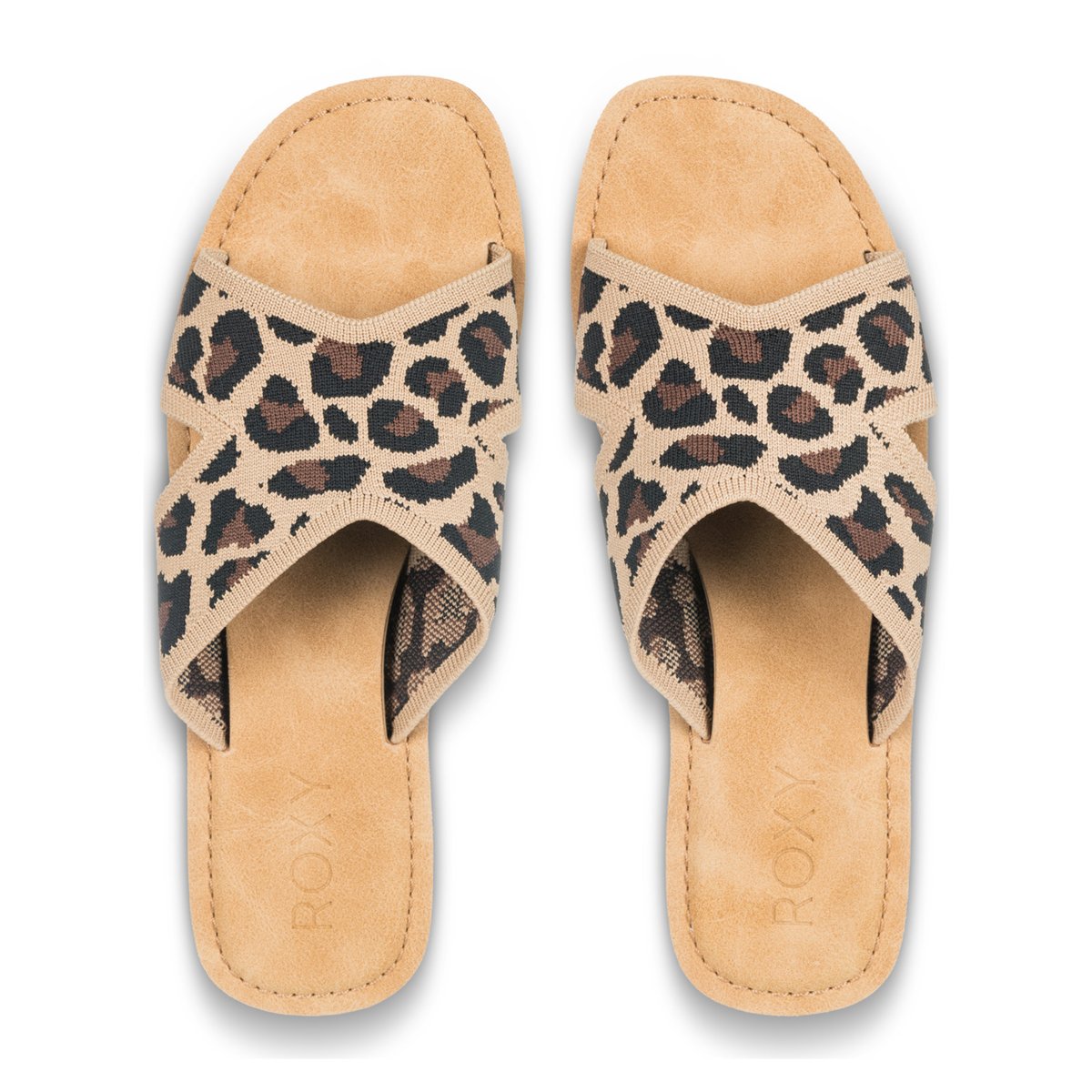 Sandales ANDREYA LEO. beige leopard print, ROXY