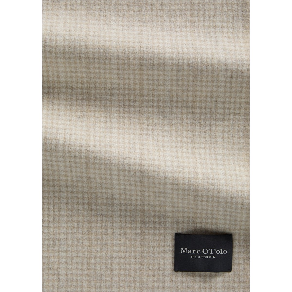 écharpe en laine vierge douce beige, MARC O'POLO
