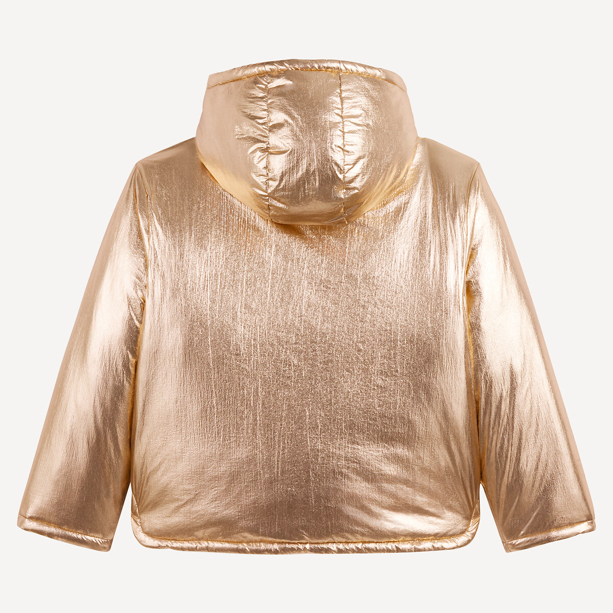 Omkeerbare donsjas met kap marineblauw/goud, LA REDOUTE COLLECTIONS