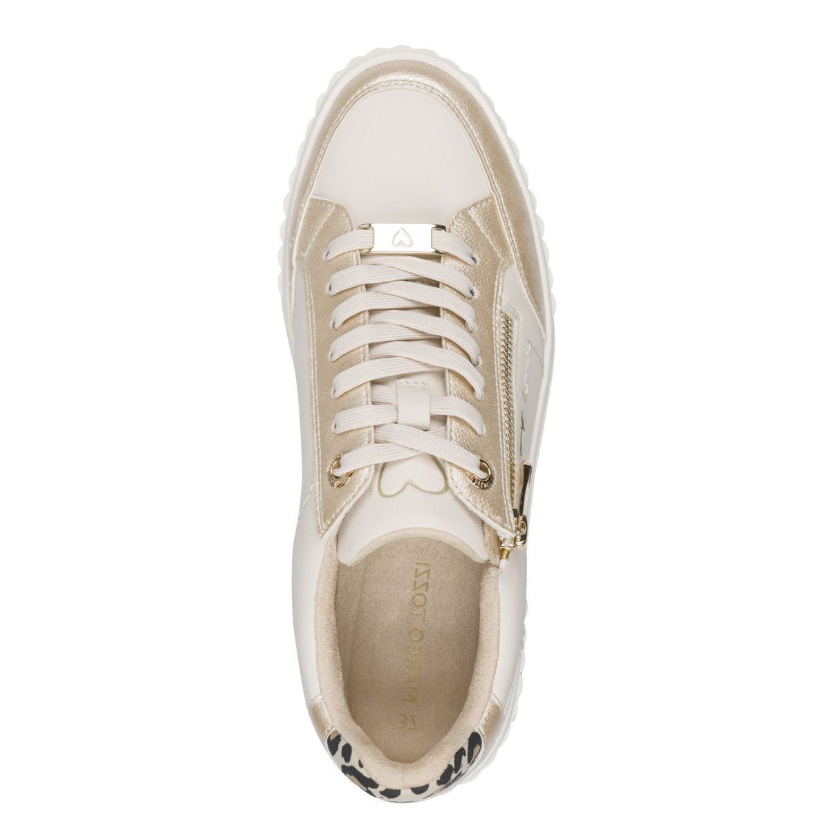 Basket à talon beige crème, MARCO TOZZI