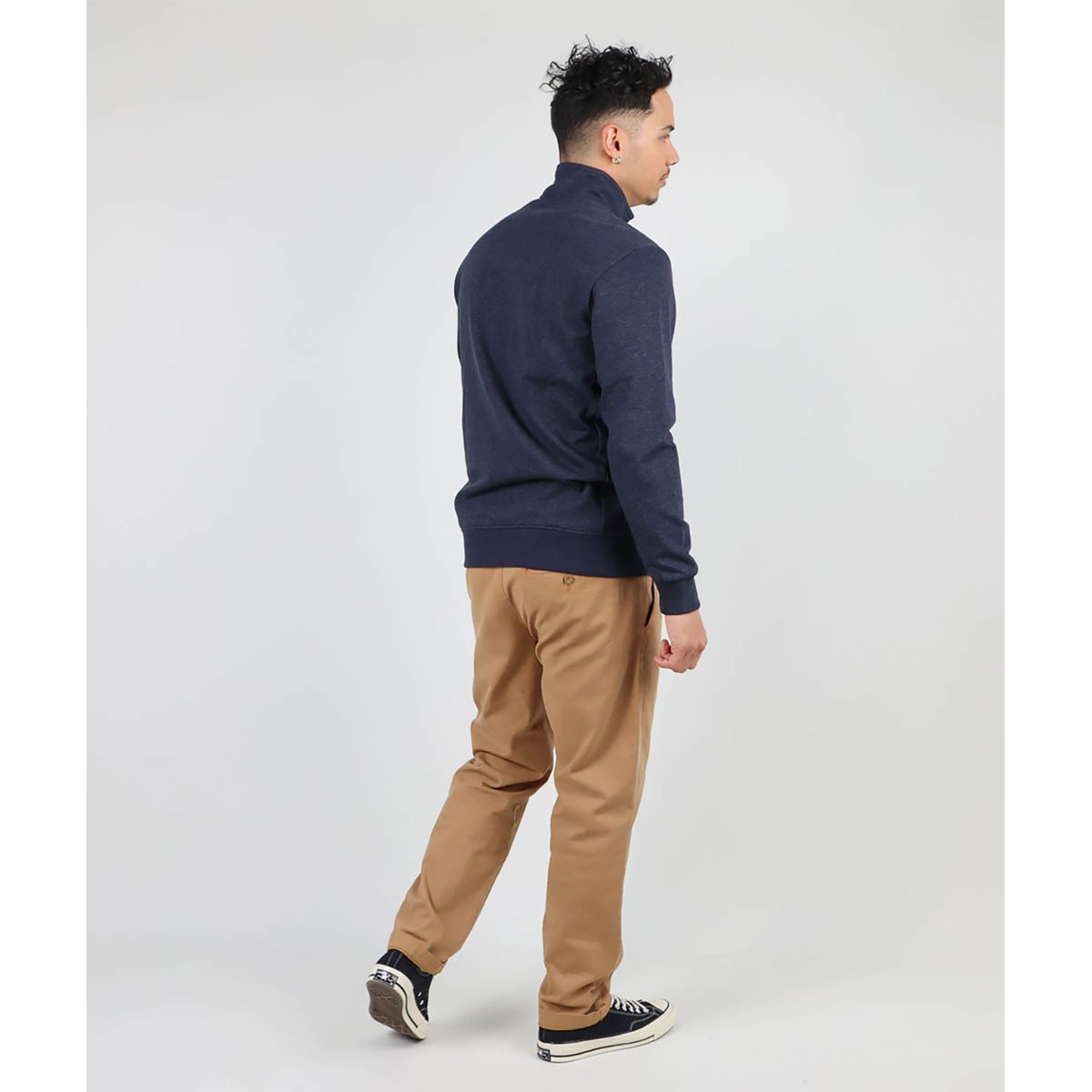 Sweat zippé essentiel SAKOP deep marine chine, OXBOW