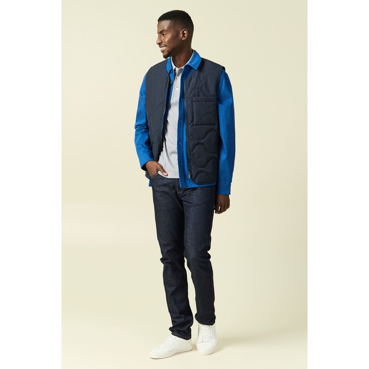 Polo manches courtes gris foncé, BONOBO