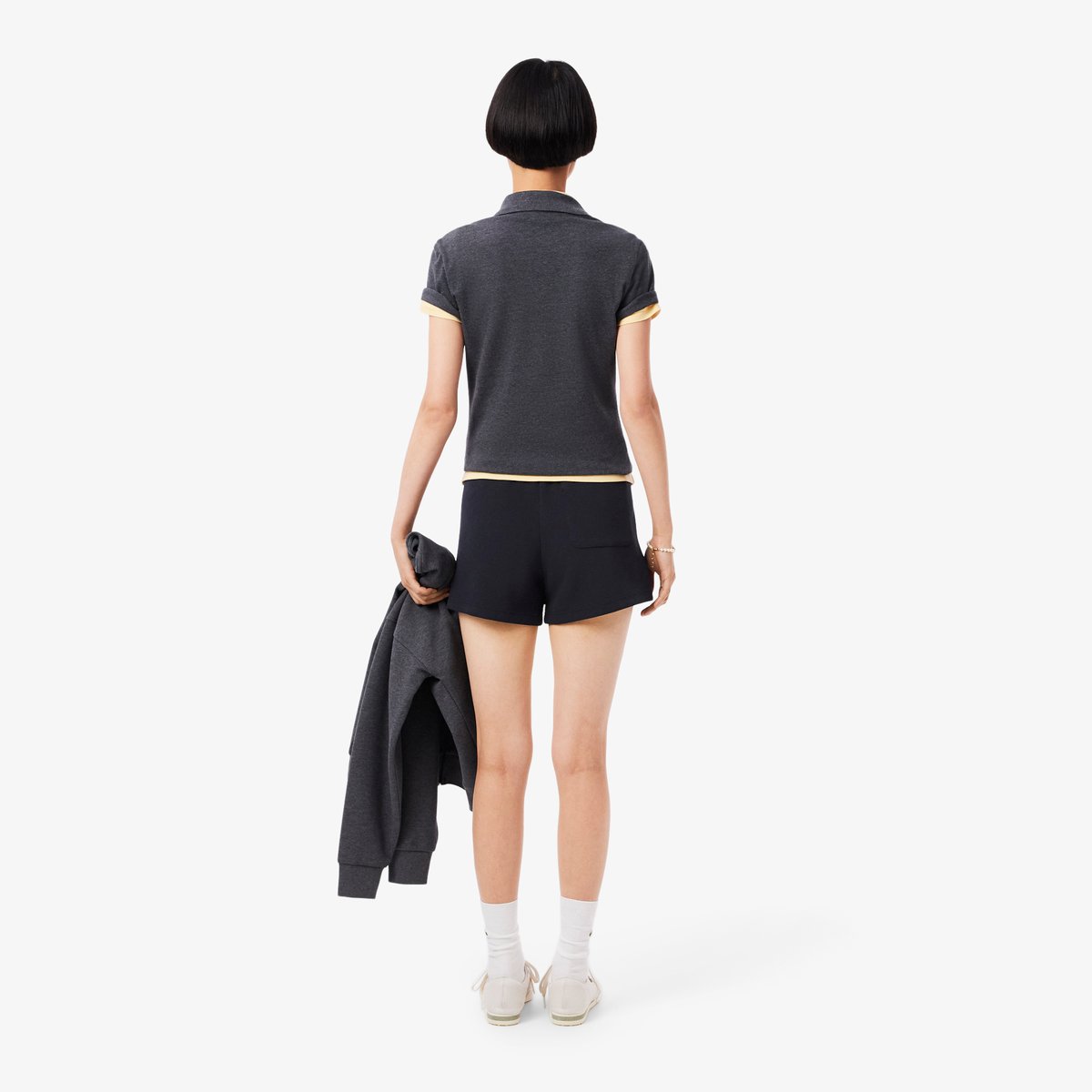 Short en Piqué double face bleu-hde, LACOSTE