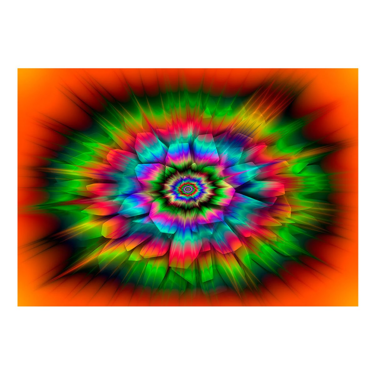 Papier peint intissé panoramique Abstractions Kaleidoscope Of Colours multicouleur, EDEN