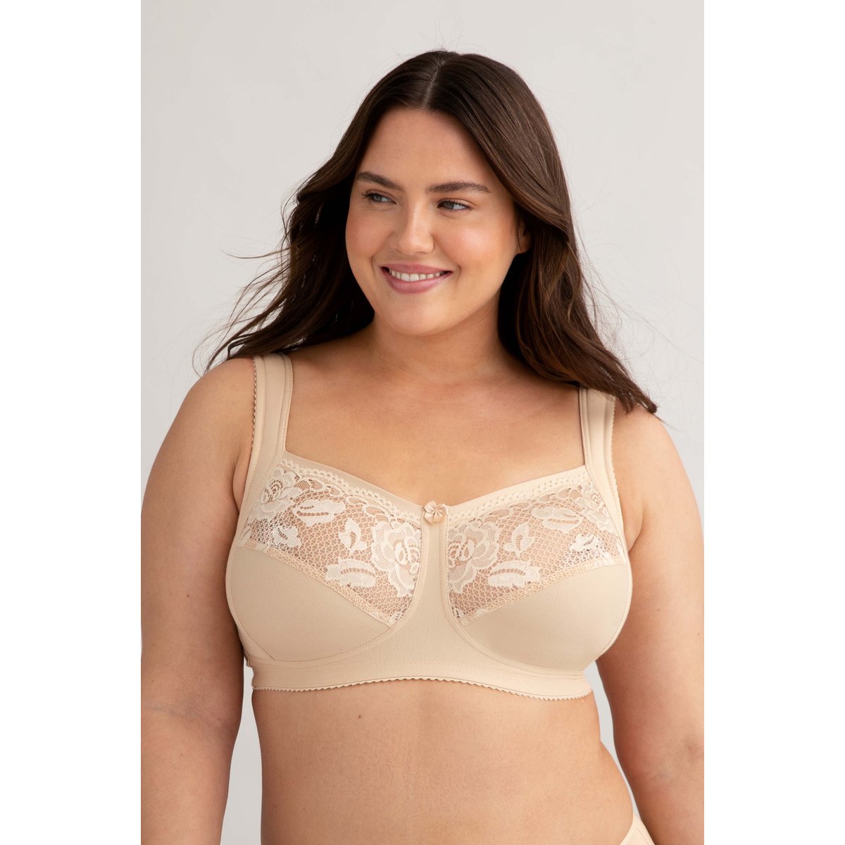 Soutien-gorge sans armatures LOVELY LACE SUPPORT beige, MISS MARY OF SWEDEN