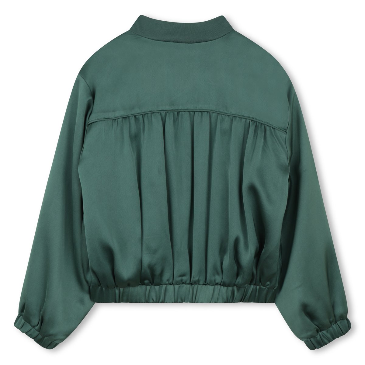 Sweat zippé à capuche vert sapin, BOSS KIDSWEAR