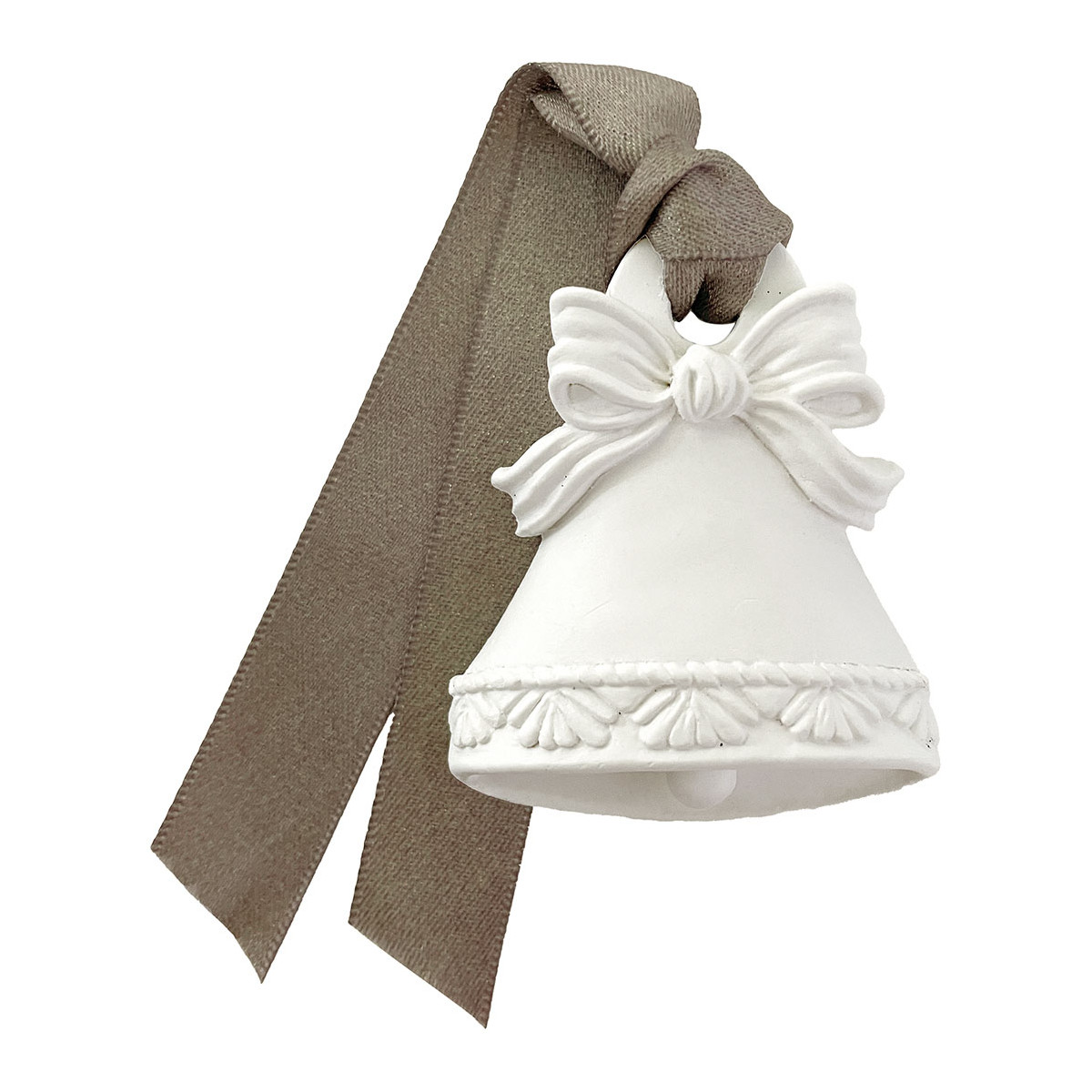 Décor parfumé Cloche Musc Irisé RUBANS DE FÊTE blanc, MATHILDE M