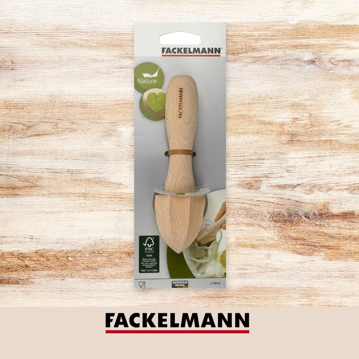 Pilon presse-agrume WOOD EDITION bois brun, FACKELMANN
