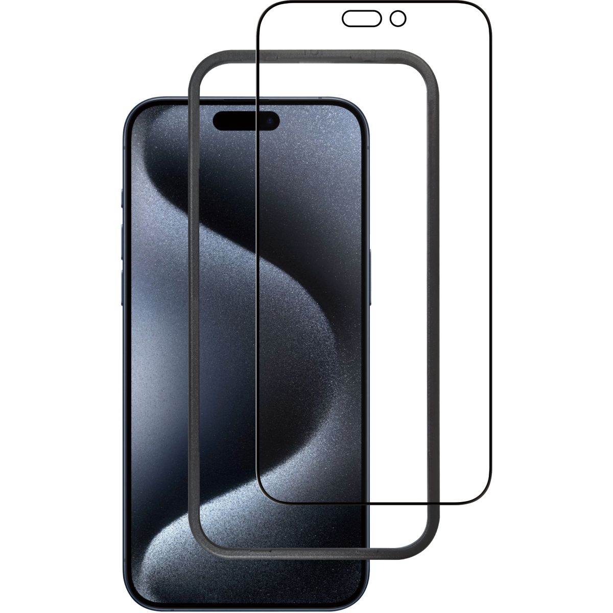 Protège écran iPhone 16 Pro Max anti lumière bleu couleur unique, ADEQWAT