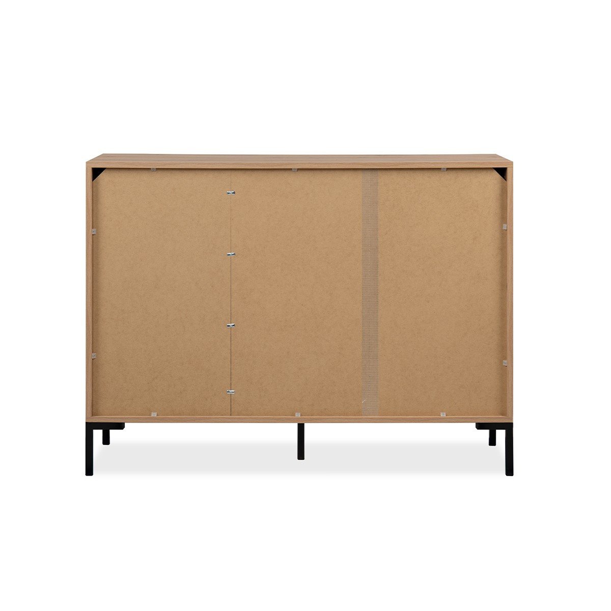 Buffet 2 portes 3 tiroirs L120 cm PLOCK bois clair, CALICOSY