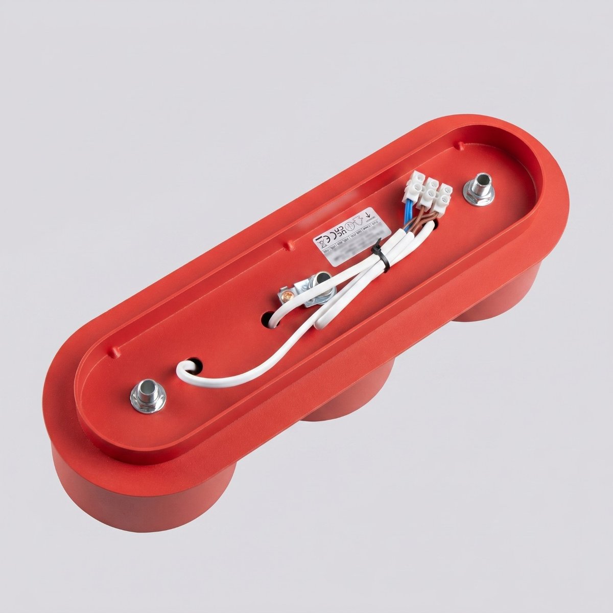 Plafonnier Aluminium Rouge Gx53 3 MODO rouge, EDEN