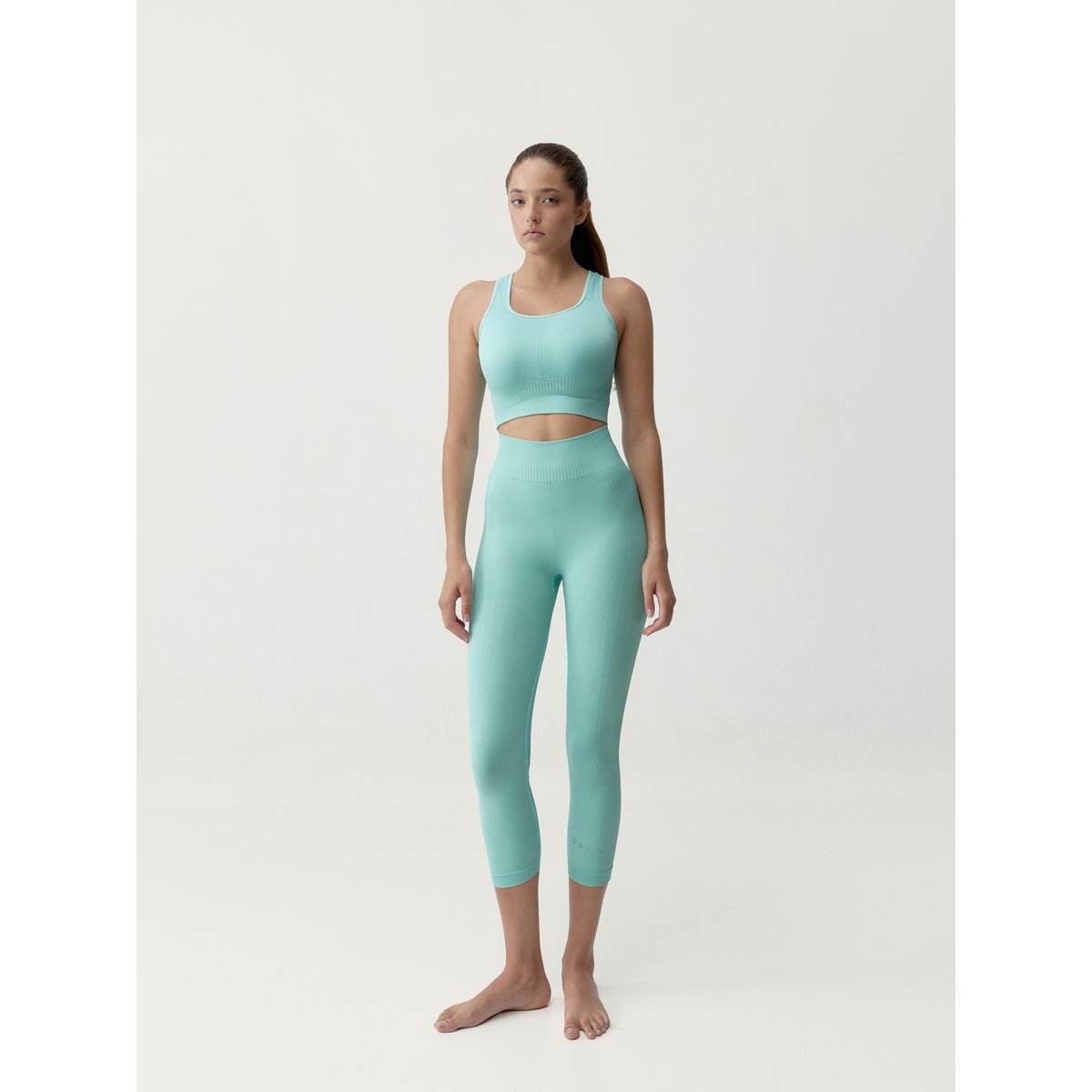 Legging de sport Capri Seamless ERIS vert bleuâtre, BORN