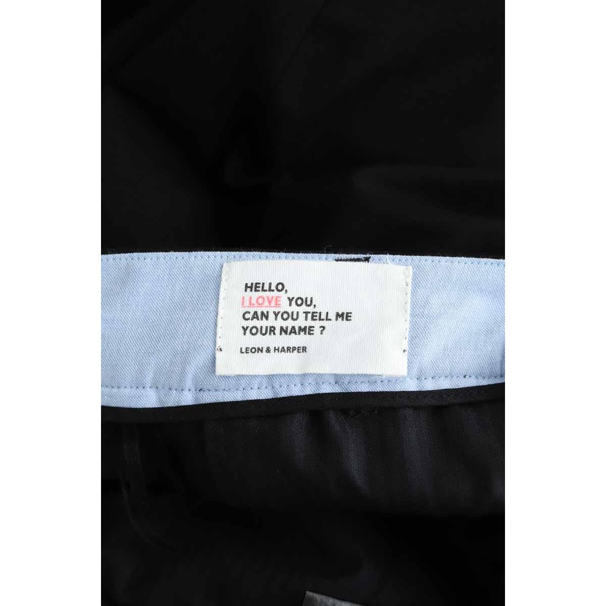 Pantalon droit - Très Bon État noir, LEON & HARPER
