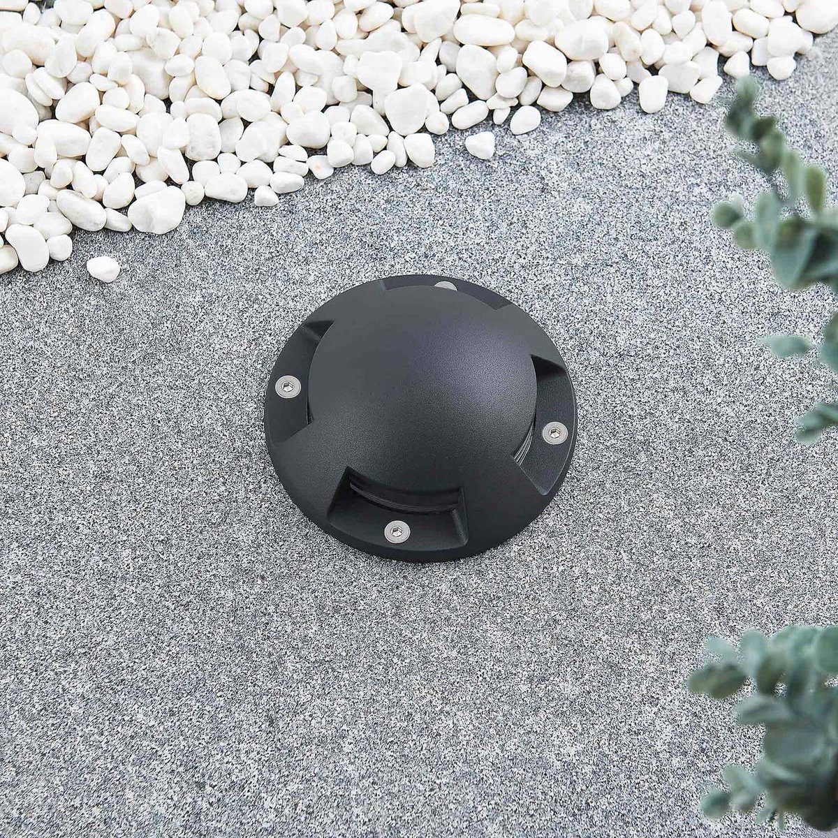 Luminaire extérieur en aluminium moderneLED gris foncé, LINDBY
